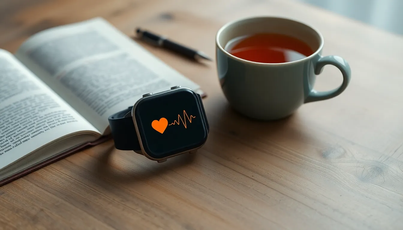 부정맥 자가 진단 기기를 사용하는 사람의 모습